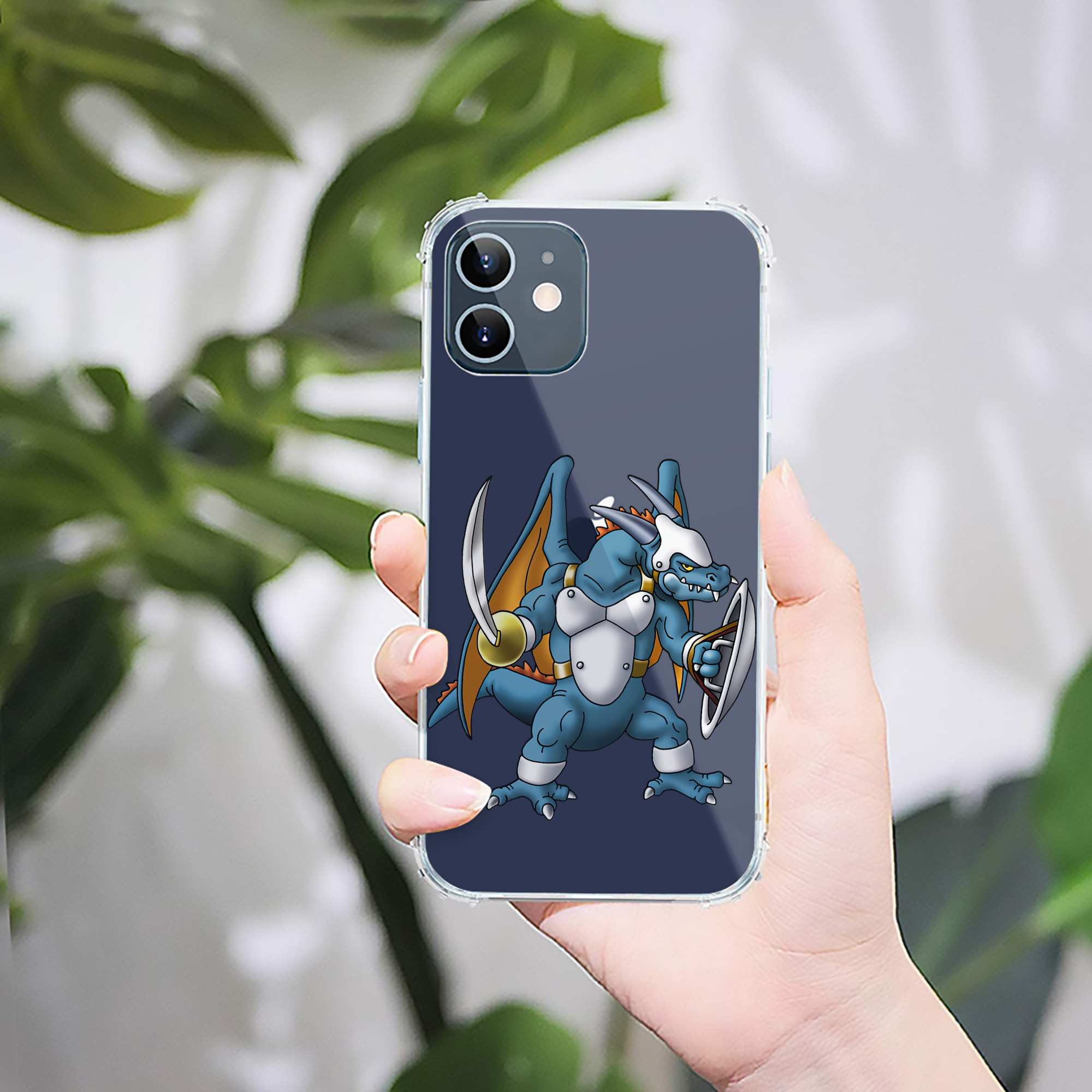 （画像用） ドラゴンクエスト Doragon Kuesuto Dragon Quest 【iPhone 12シリーズ対応】透明スマホケース（クリアソフトケース）